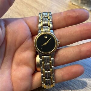 Movado Black Dial watch good condition